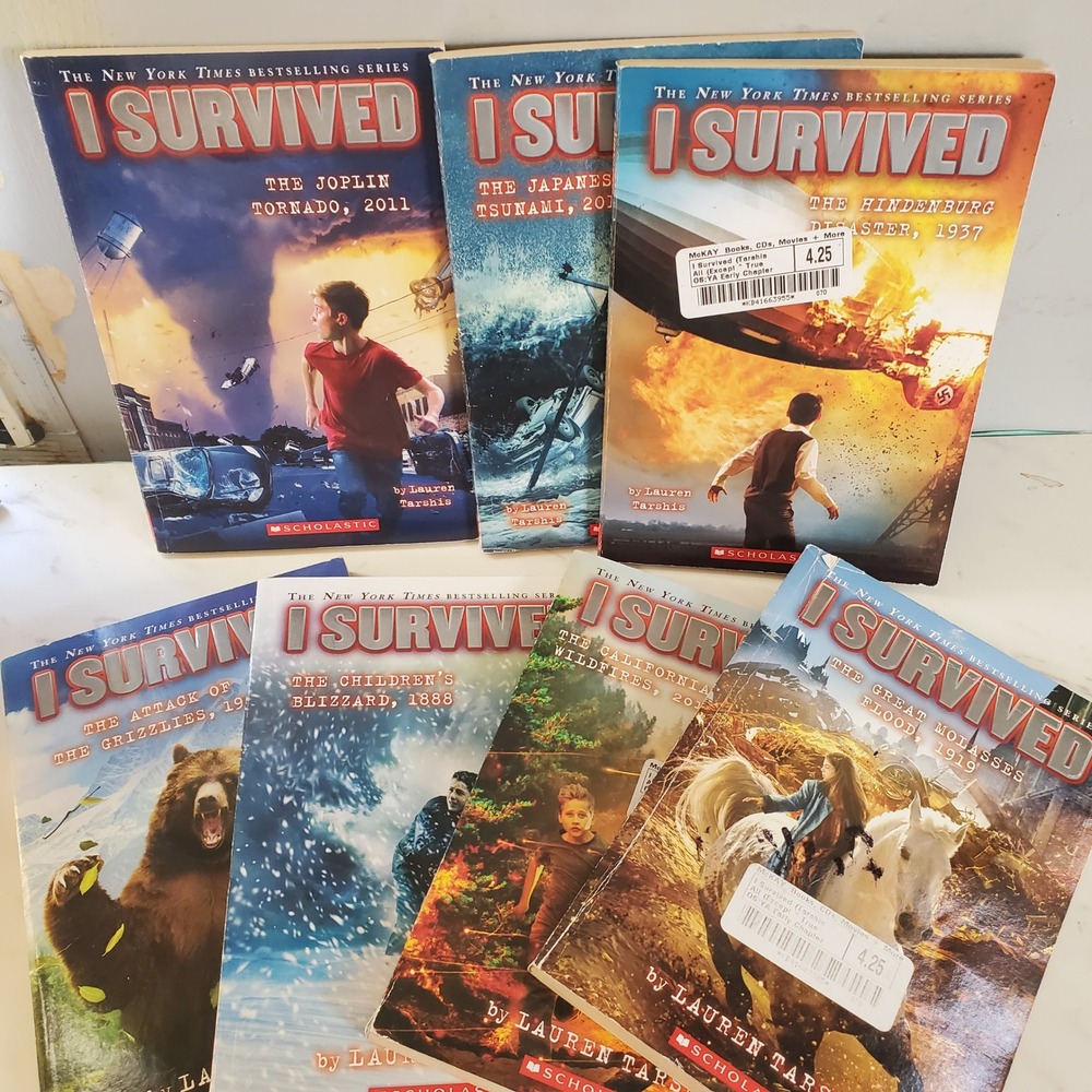 I Survived Series Book Lot Lauren Tarshis Scholastic Paperback 7 Books History